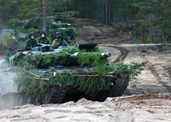 Suomen puolustusvoimien Leopard-taistelupanssarivaunu. Kuva: puolustusvoimat.